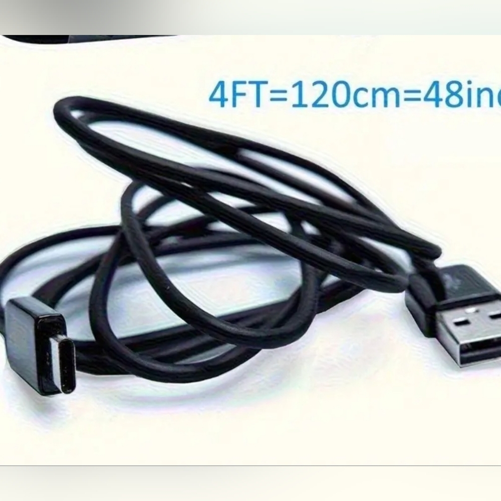 Black USB Charging Cable 4FT,C Type,bundle Of 5 Cables